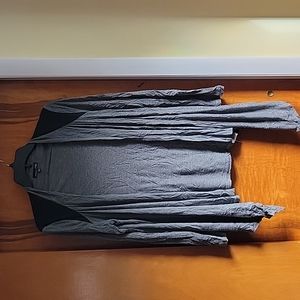 Gray asymmetrical cardigan